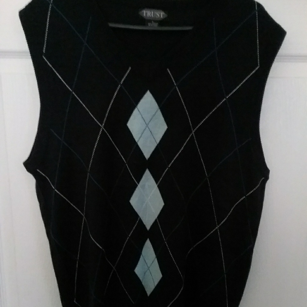Men's Sweater Vest Shirt Size L